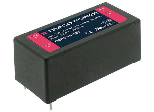 TRACO Power TMPS15 15W AC/DC电源的介绍、特性、及应用