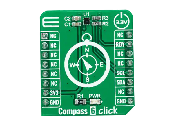 Mikroe Compass 6 click的介绍、特性、及应用