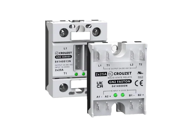 Crouzet GN2和GN2F交流2通道固态继电器的介绍、特性、及应用