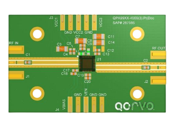 Qorvo QPA9940EVB01放大器评估板的介绍、特性、及应用