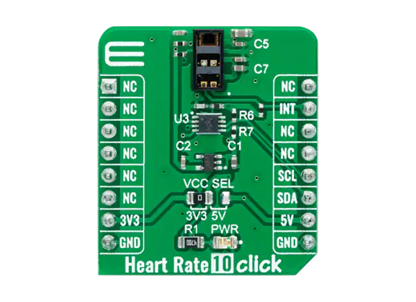 Mikroe Heart Rate 10 click的介绍、特性、及应用