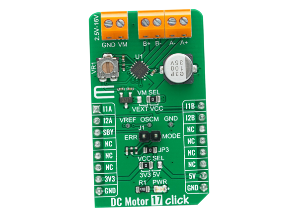 Mikroe DC Motor 17 click的介绍、特性、及应用