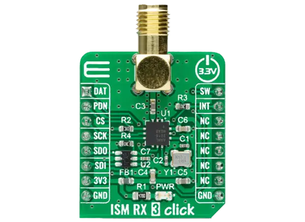 Mikroe ISM RX 3 click的介绍、特性、及应用