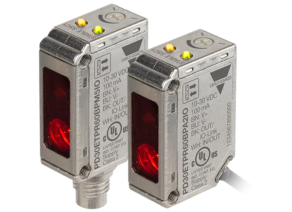 Carlo Gavazzi PD30CT和PD30ET IO-Link光电传感器的介绍、特性、及应用