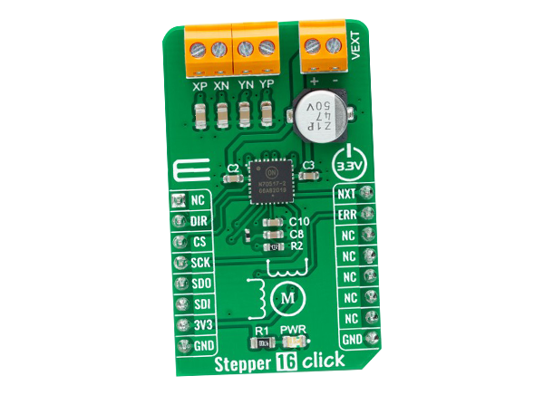 Mikroe Stepper 16 click的介绍、特性、及应用