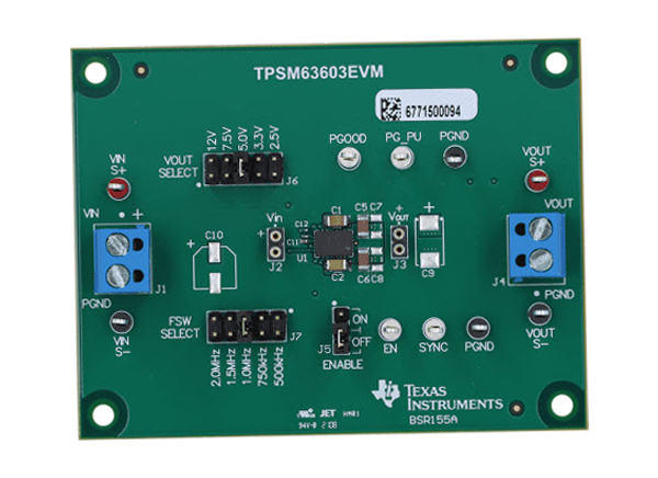 德州仪器TPSM63603EVM/TPSM63603SEVM电源模块EVM的介绍、特性、及应用