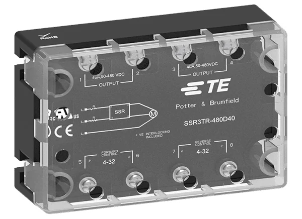 TE连接/波特和布朗菲尔德三相电机换向SSR3继电器的介绍、特性、及应用