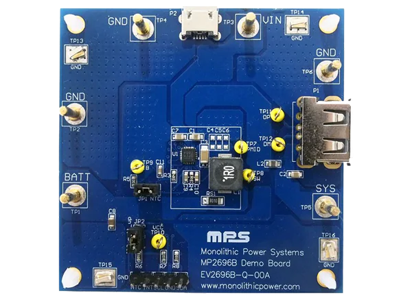 单片电力系统(MPS) EV2696B-Q-00A评估板的介绍、特性、及应用