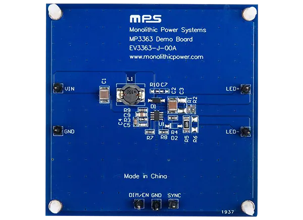 单片电力系统(MPS) EV3363-J-00A评估板的介绍、特性、及应用