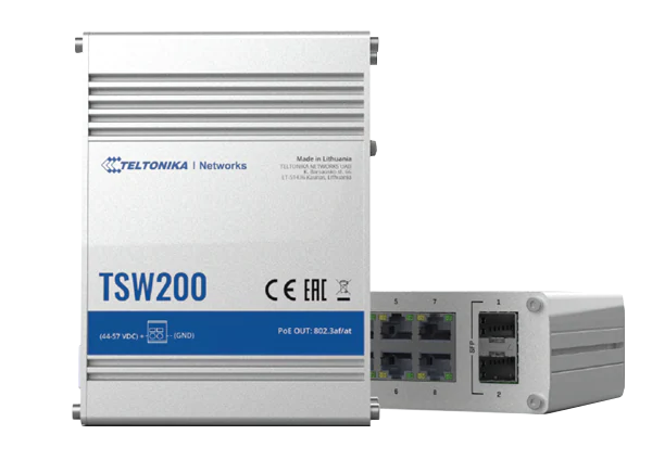 Teltonika TSW200工业PoE+交换机的介绍、特性、及应用