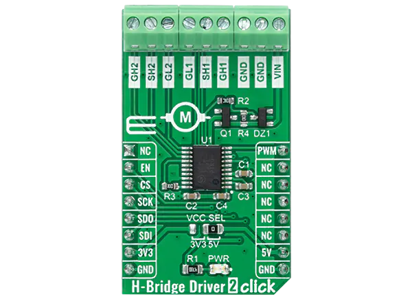 Mikroe H-Bridge Driver 2 click的介绍、特性、及应用
