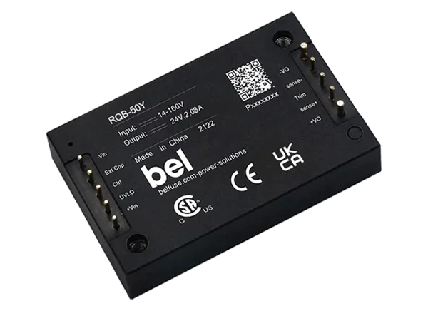 Bel Power Solutions RQB-50Y 50W隔离DC-DC转换器的介绍、特性、及应用