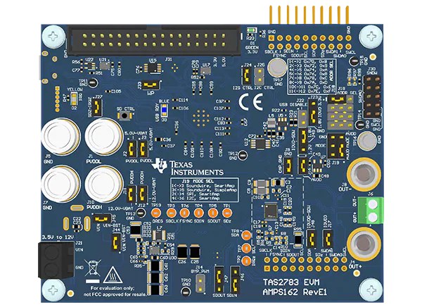 德州仪器TAS2783EVM放大器评估模块的介绍、特性、及应用