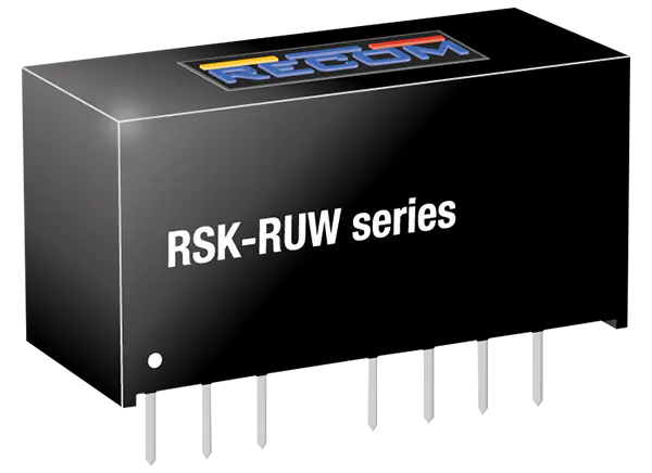 RECOM Power RSK-RUW 2W单输出DC/DC变换器的介绍、特性、及应用