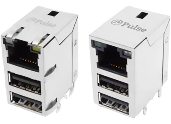 Pulse Electronics USB RJ45/双Combo连接器模块的介绍、特性、及应用