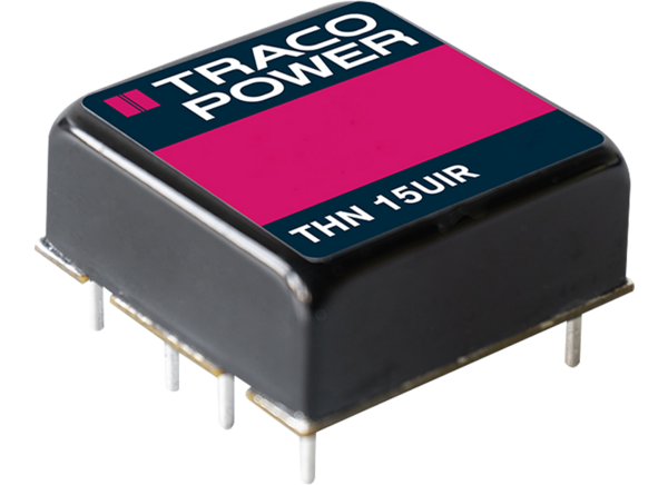 TRACO Power THN 15UIR 15W DC/DC铁路转换器的介绍、特性、及应用