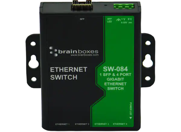 Brainboxes SW-084/-584千兆以太网交换机的介绍、特性、及应用