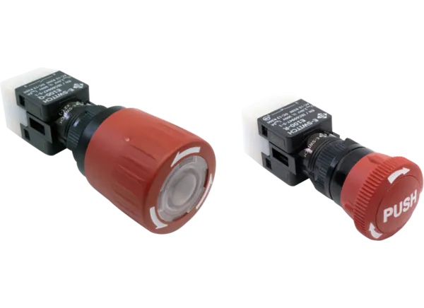 E-Switch E100 & E200 E-Stop按钮开关的介绍、特性、及应用