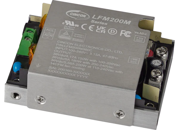 con LFM200M 200W AC/DC电源与PFC的介绍、特性、及应用