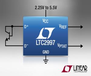 凌力尔特推出高准确度温度至电压转换器 LTC2997