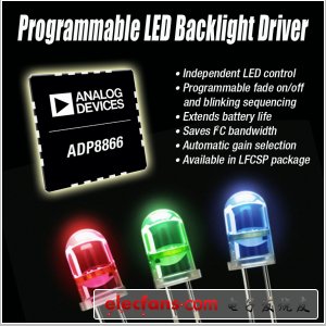 ADI推出支持对9个LED的电流进行独立控制的LED驱动器