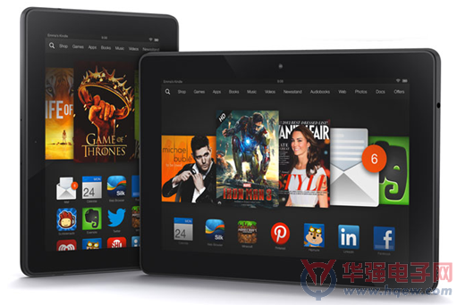 亚马逊发布新一代Kindle Fire HDX系列超震撼平板电脑