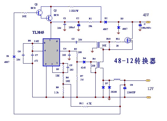 12v转换器电路图