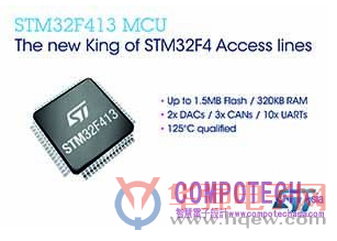 意法半导体STM32F4基本型产品线提升功能整合度和灵活性
