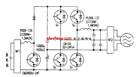 采用三相功率调节器发电的太阳能电池
