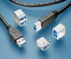 泰科电子推出USB 3.0连接器