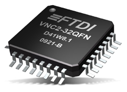 Mouser备货第二代FTDI USB主机控制器芯片