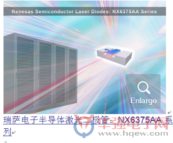 瑞萨电子推出NX6375AA系列半导体激光二极管
