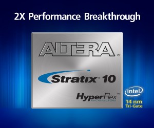 Altera推出高性能可编程器件，采用Stratix 10 FPGA和SoC，内核性能提高了两倍