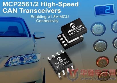 Microchip推出高速CAN收发器系列MCP2561/2
