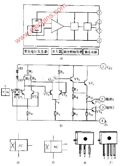 磁敏霍尔集成电路图