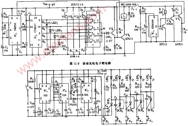 射击游戏机电路图