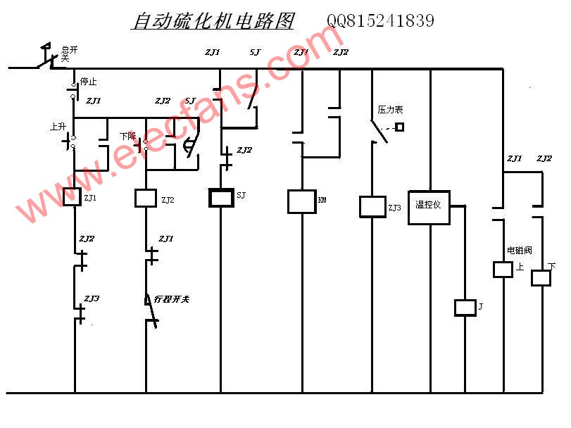 自动硫化机电路图