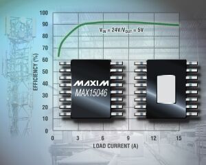 Maxim推出40V 1MHz DC-DC控制器MAX15046