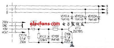 关机亮点消除电路工作原理电路图