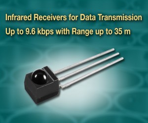 Vishay推出新款红外接收器TSDP34138/56和TSDP34338/56