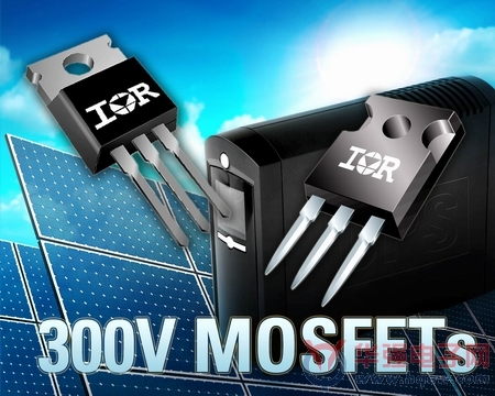 IR全新300V功率MOSFET提供基准导通电阻