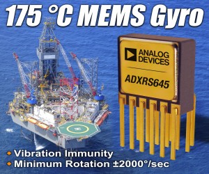 ADI推出可用于高温环境的MEMS陀螺仪ADXRS645
