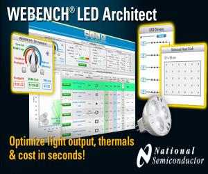 NS简化WEBENCH LED Architect设计工具并加快照明系统设计流程