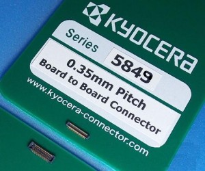京瓷推出0.35mm板对板连接器5849系列