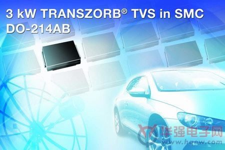 Vishay双向TVS具有3kW的高浪涌能力