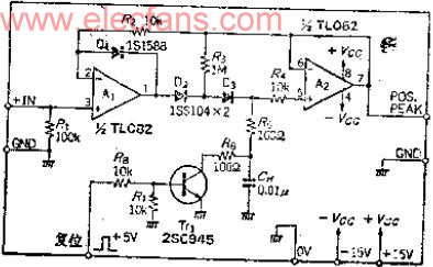 单脉冲电压正向峰值保持电路