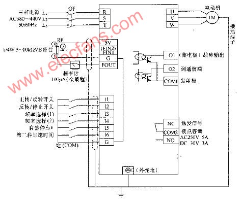 松下DVD707H变频器典型应用电路图