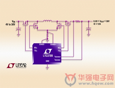 采用单电感器的高效率同步降压-升压型 DC/DC 控制器