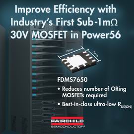 飞兆推出30V MOSFET器件FDMS7650