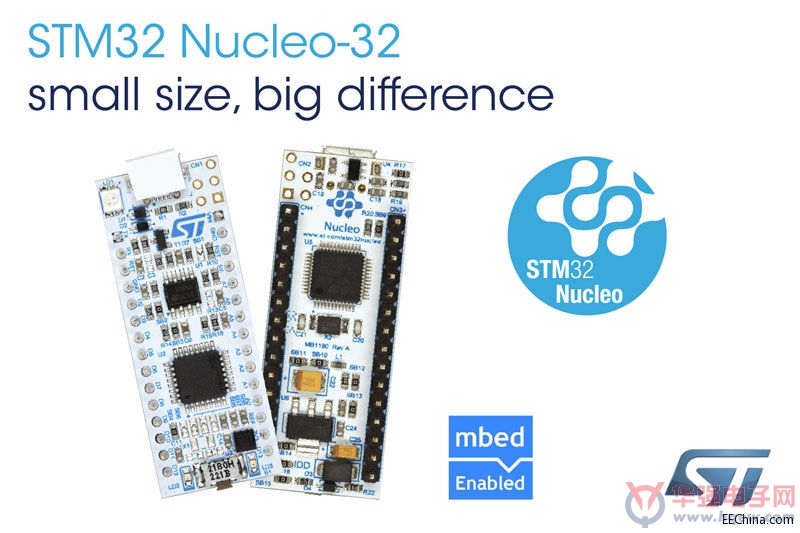 ST在其32针STM32微控制器系列产品中增加Nucleo开发板